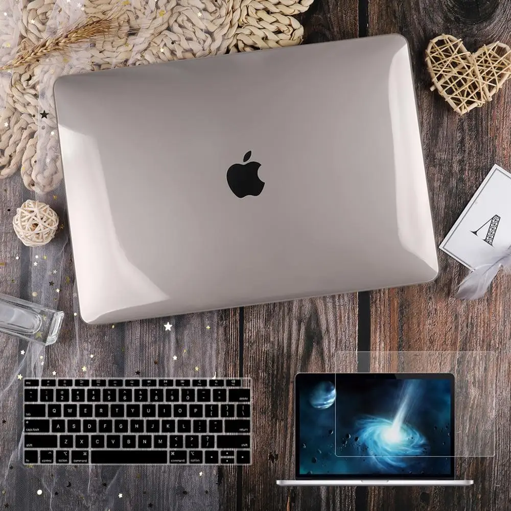 Прозрачный чехол для Macbook Air 11 12 13 3 дюйма Pro 15 16 сенсорная панель/Touch ID 2019 2020 A2289 A2338 M1