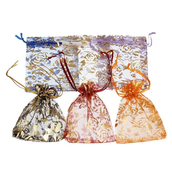 25pcs/lot 7x9/9x12cm Net Drawstring Flower Rose Pattern Organza Christmas Gift Bags Jewelry Packing Pouch Wedding Bags
25pcs/lot 7x9/9x12cm Net Drawstring Flower Rose Pattern Organza Christmas Gift Bags Jewelry Packing Pouch Wedding Bags