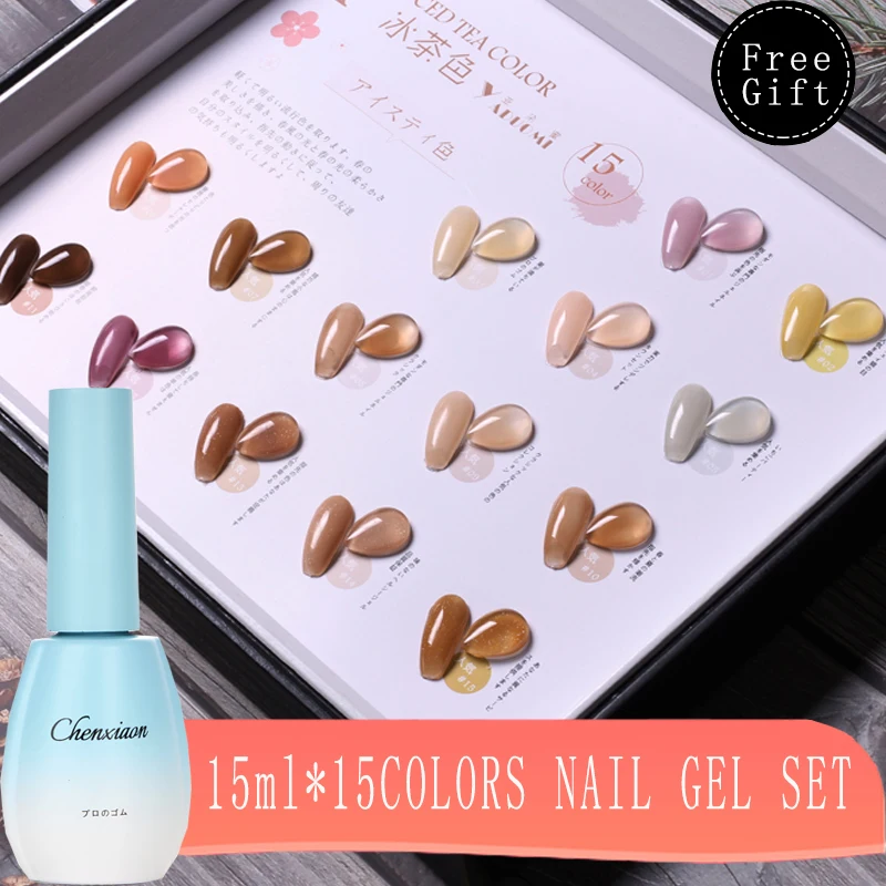 15ML 15 Colors Gel Nail Polish Nail Color Nail Gel varnish Soak Off UV Gel Varnish Base Coat No Wipe Color Gel Nail Polish Set
15ML 15 Colors Gel Nail Polish Nail Color Nail Gel varnish Soak Off UV Gel Varnish Base Coat No Wipe Color Gel Nail Polish Set