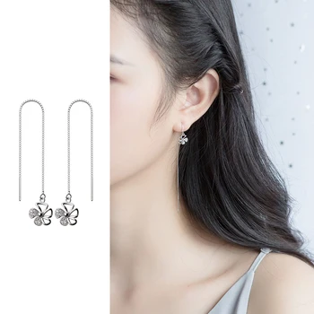 Mocanie Authentic 925 Sterling Silver Shining Zircon Bloom Flower Geometric Line Drop Dangle Earring for Women Fine Jewelry Gift
Mocanie Authentic 925 Sterling Silver Shining Zircon Bloom Flower Geometric Line Drop Dangle Earring for Women Fine Jewelry Gift