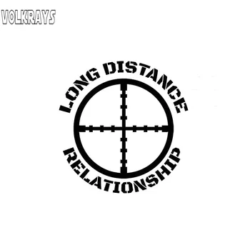 Volkrays Personality Car Sticker Long Distance Relationship USMC Army Navy Sniper Reflective Vinyl Decal Black/Silver,14cm*13cm
Volkrays Personality Car Sticker Long Distance Relationship USMC Army Navy Sniper Reflective Vinyl Decal Black/Silver,14cm*13cm