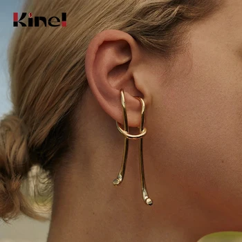 Kinel 1 Pcs 925 Sterling Silver 18K Gold Retro Musical Notes Clip Earrings Fashion Punk Party Women Silver Jewelry 2020 NEW
Kinel 1 Pcs 925 Sterling Silver 18K Gold Retro Musical Notes Clip Earrings Fashion Punk Party Women Silver Jewelry 2020 NEW