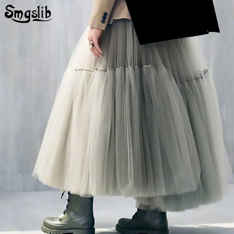 2019 Fashion Tide New Spring Autumn skirt elegant High Waist green split joint big mesh hemline ball gown Half-body Skirts
2019 Fashion Tide New Spring Autumn skirt elegant High Waist green split joint big mesh hemline ball gown Half-body Skirts