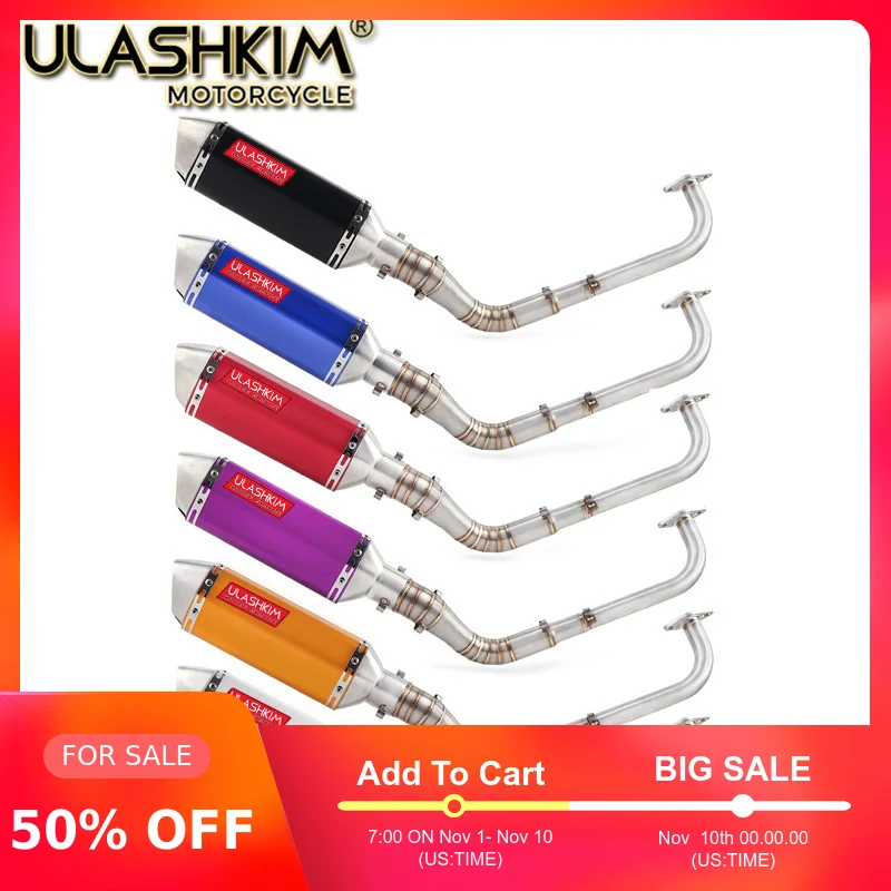 Modified Front Middle Link Pipe Scooter Exhaust Muffler Escape Full System Slip On For yamaha NMAX155 NMAX 155 2015-2017
Modified Front Middle Link Pipe Scooter Exhaust Muffler Escape Full System Slip On For yamaha NMAX155 NMAX 155 2015-2017