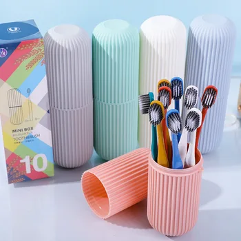 Creative Travel Mug Japanese Style Toothbrush Soft Bristle Set Portable Simple with Cap Storage Box
Creative Travel Mug Japanese Style Toothbrush Soft Bristle Set Portable Simple with Cap Storage Box