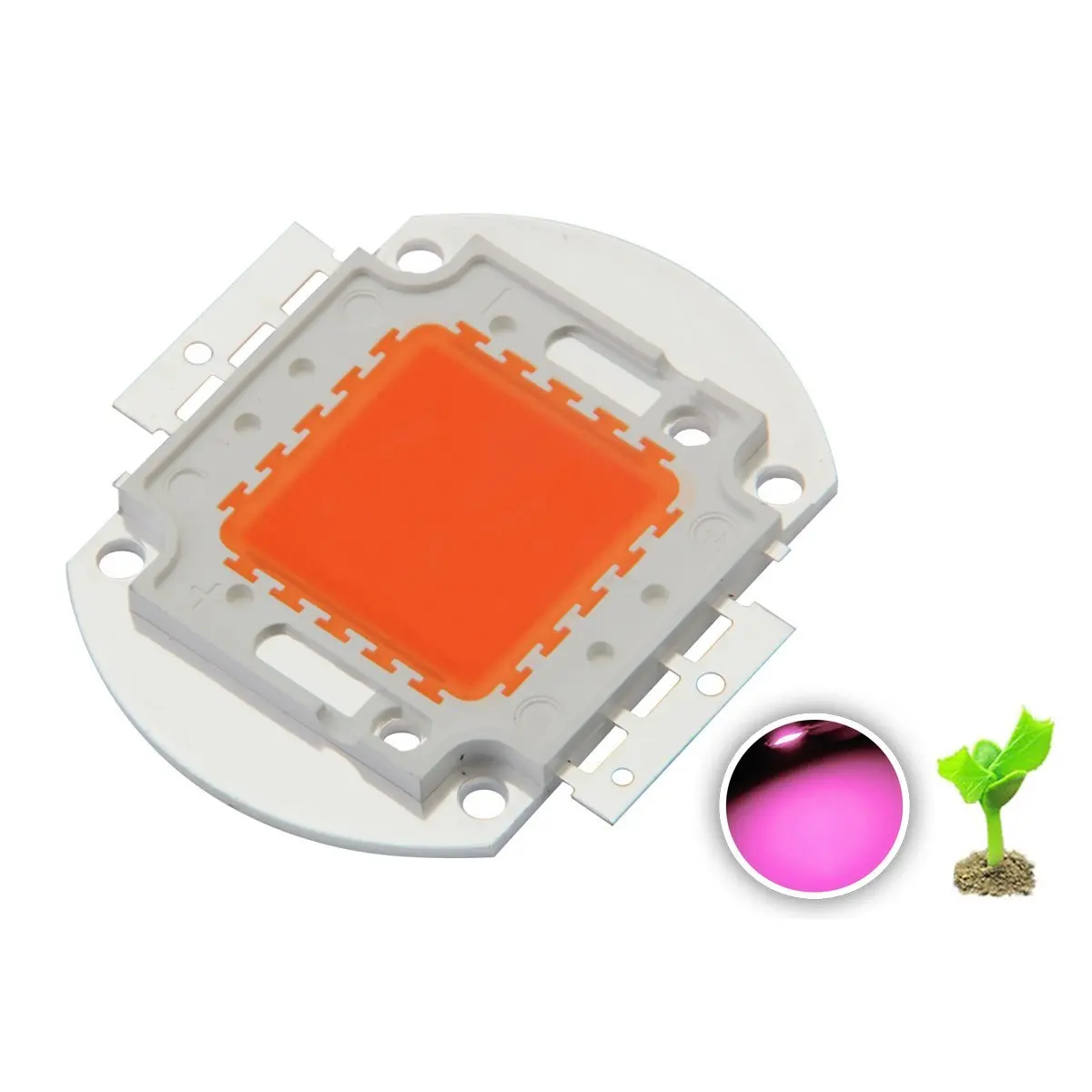 

2PCS 30W LED Grow light chip Epistar full spectrum 380-840nm 30W led grow light array for indoor DIY growth and bloom