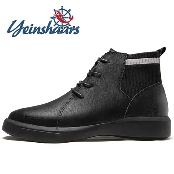 Natural Leather Men Winter Boots High Top Lace Up Warm Ankle Boots Handmade High Quality Outdoor Shoes Jeans Boot Non-Slip Botas
Natural Leather Men Winter Boots High Top Lace Up Warm Ankle Boots Handmade High Quality Outdoor Shoes Jeans Boot Non-Slip Botas