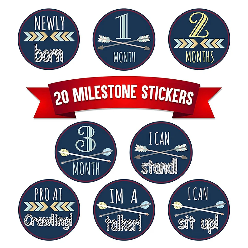Children's Sticker Monthly Baby Milestone Sticker - Baby born to 12 months scrapbook souvenir + 8 reward stickers 
Children's Sticker Monthly Baby Milestone Sticker - Baby born to 12 months scrapbook souvenir + 8 reward stickers