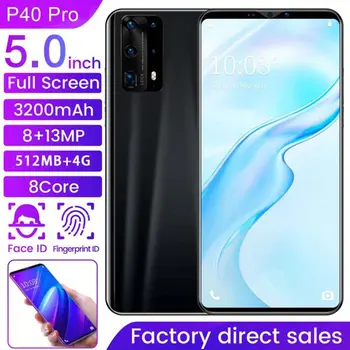 Dual-Core P40 Pro Smartphone 5 Inch Screen Smartphone 512M+4G Android Smartphone 3D Glass Plated Back Cover
Dual-Core P40 Pro Smartphone 5 Inch Screen Smartphone 512M+4G Android Smartphone 3D Glass Plated Back Cover