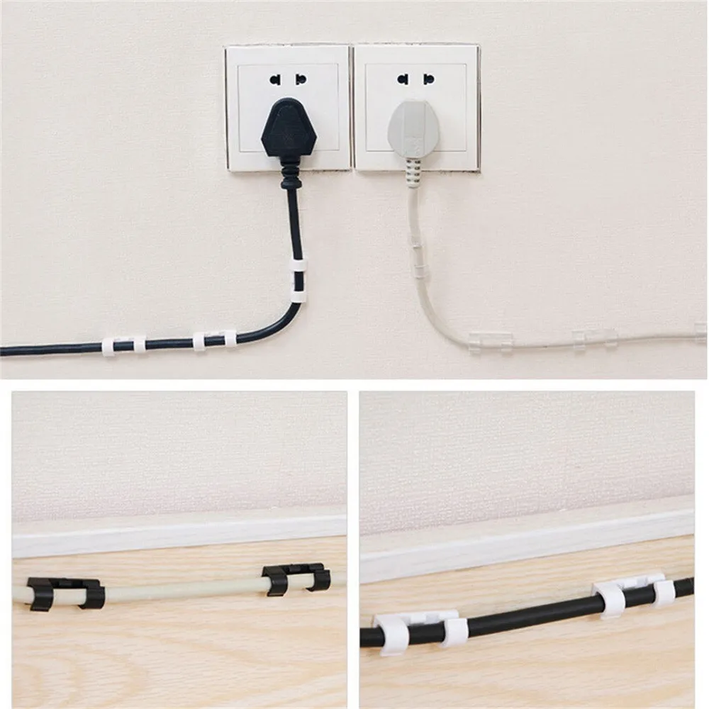 20pcs/pack Self-adhesive Wire Organizer Line Cable Clip Buckle Plastic Clips Ties Fixer Fastener Holder 3*1.1*1cm
20pcs/pack Self-adhesive Wire Organizer Line Cable Clip Buckle Plastic Clips Ties Fixer Fastener Holder 3*1.1*1cm