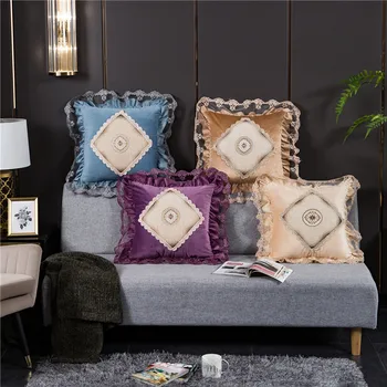 Euro Applique Embroidery Cushion Cover 45x45 Lace Velvet Decorative Pillowcase Jacquard Elegant Soft Pillow Cover Home Decor
Euro Applique Embroidery Cushion Cover 45x45 Lace Velvet Decorative Pillowcase Jacquard Elegant Soft Pillow Cover Home Decor