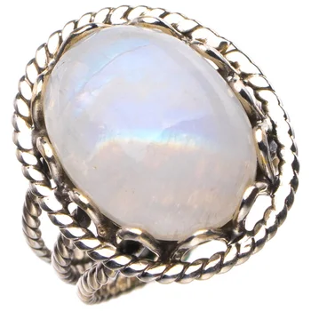 StarGems Natural Rainbow Moonstone Handmade 925 Sterling Silver Ring 5.25 D4611
StarGems Natural Rainbow Moonstone Handmade 925 Sterling Silver Ring 5.25 D4611