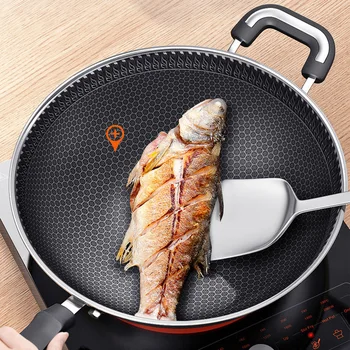 The 5th generation of advanced 304 stainless steel honeycomb wok non-stick pan multi-functional wok induction cooker universal
The 5th generation of advanced 304 stainless steel honeycomb wok non-stick pan multi-functional wok induction cooker universal