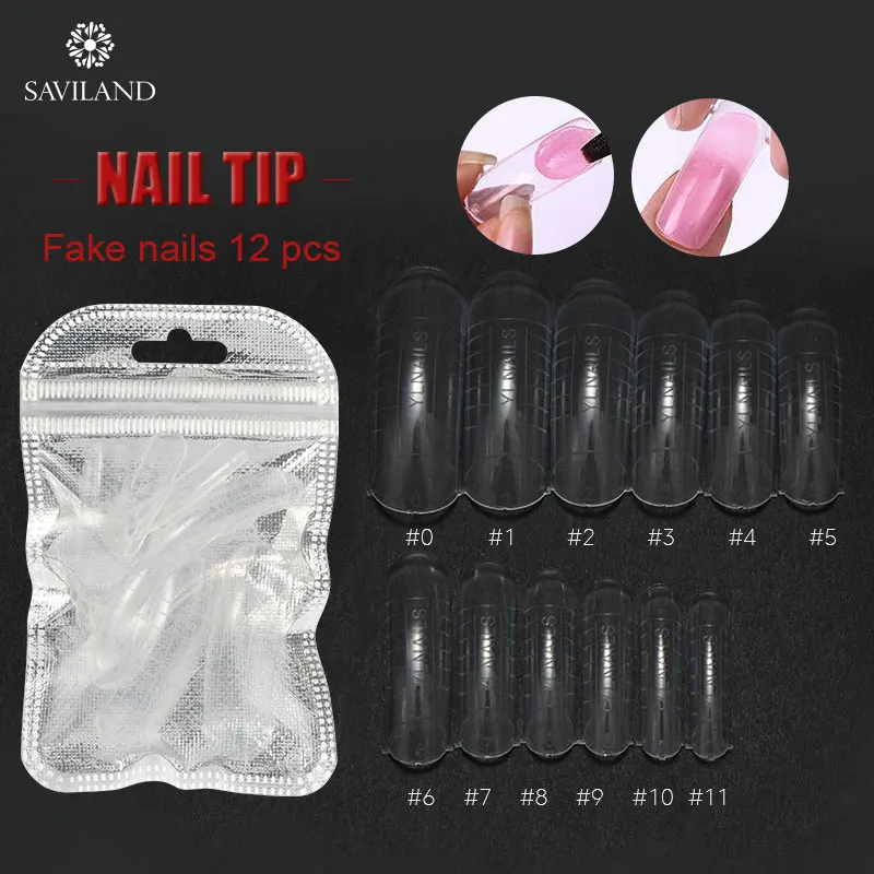 SAVILAND Mixed False Poly Gel Nail Tips White Clear Color Mold Form Finger Extension Clip for Quick Manicure Nail Art Tips
SAVILAND Mixed False Poly Gel Nail Tips White Clear Color Mold Form Finger Extension Clip for Quick Manicure Nail Art Tips