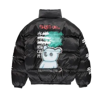 2020 Hip Hop Jacket Parka Spray Paint Graffiti Streetwear Men Windbreaker Harajuku Winter Padded Jacket Coat Warm Outwear Bear
2020 Hip Hop Jacket Parka Spray Paint Graffiti Streetwear Men Windbreaker Harajuku Winter Padded Jacket Coat Warm Outwear Bear