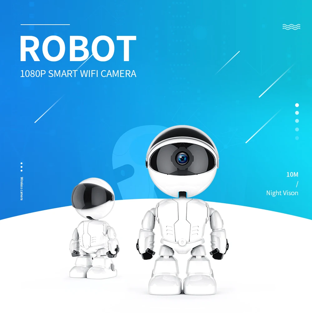 Robot Intelligent Auto Tracking Camera 1080P Cloud Home Security IP Camera Wireless WiFi CCTV Camera Surveillance Camera
Robot Intelligent Auto Tracking Camera 1080P Cloud Home Security IP Camera Wireless WiFi CCTV Camera Surveillance Camera
