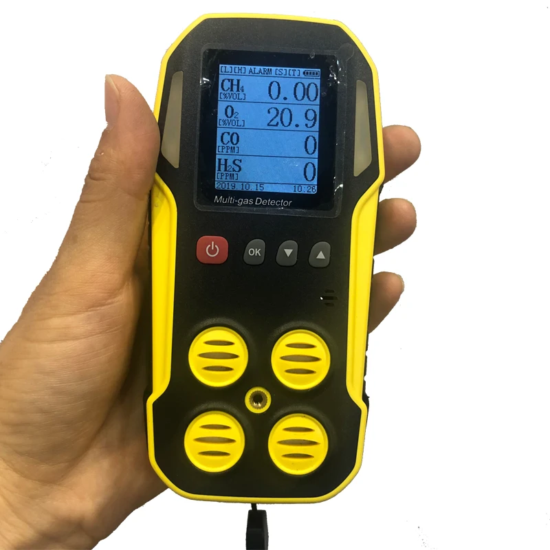 Handheld multiple gas monitors for oxygen O2 Monitor, hydrogen sulfide H2S Monitor, carbon monoxide CO Monitor, explosive meter
Handheld multiple gas monitors for oxygen O2 Monitor, hydrogen sulfide H2S Monitor, carbon monoxide CO Monitor, explosive meter