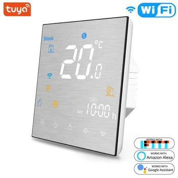 WiFi Smart Thermostat Temperature Controller for Water/Electric floor Heating Water/Gas Boiler Works with Alexa Google Home
WiFi Smart Thermostat Temperature Controller for Water/Electric floor Heating Water/Gas Boiler Works with Alexa Google Home