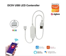 TUYA Zigbee LED Light String Controller Smart 5V 12V 24V RGBW RGBWW RGB+CCT RGB Dimmer Controller Alexa Echo Plus Voice Control
TUYA Zigbee LED Light String Controller Smart 5V 12V 24V RGBW RGBWW RGB+CCT RGB Dimmer Controller Alexa Echo Plus Voice Control