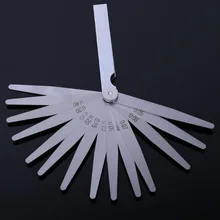 Stainless Steel Feeler Gauge 100mm Length Metric Feeler 14 Blade Gap Filling 0.05-1.00mm Thickness Measurement Layout Tool
Stainless Steel Feeler Gauge 100mm Length Metric Feeler 14 Blade Gap Filling 0.05-1.00mm Thickness Measurement Layout Tool