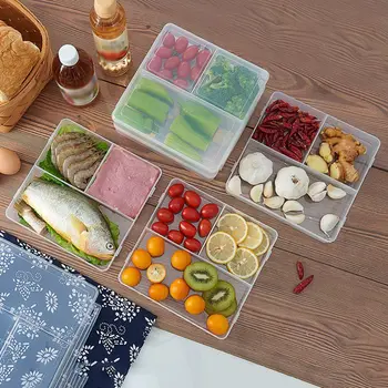 PP Harmless Fresh-keeping Lunch Box Three compartment Refrigerator Storage Box Snack Fruit Separation Tray
PP Harmless Fresh-keeping Lunch Box Three compartment Refrigerator Storage Box Snack Fruit Separation Tray
