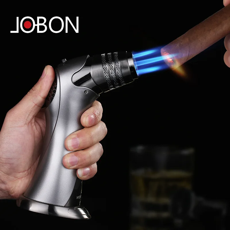 Jobon Windproof Stainless steel Butane Jet 1300C Turbo Torch Spraygun Lighter Outdoor BBQ Cigarette Cigar Inflatable Lighter
Jobon Windproof Stainless steel Butane Jet 1300C Turbo Torch Spraygun Lighter Outdoor BBQ Cigarette Cigar Inflatable Lighter