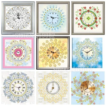 Special shape diamond embroidery wall clock 5D DIY diamond painting cross stitch watch diamond rhinestone home decoration LD009 
Special shape diamond embroidery wall clock 5D DIY diamond painting cross stitch watch diamond rhinestone home decoration LD009