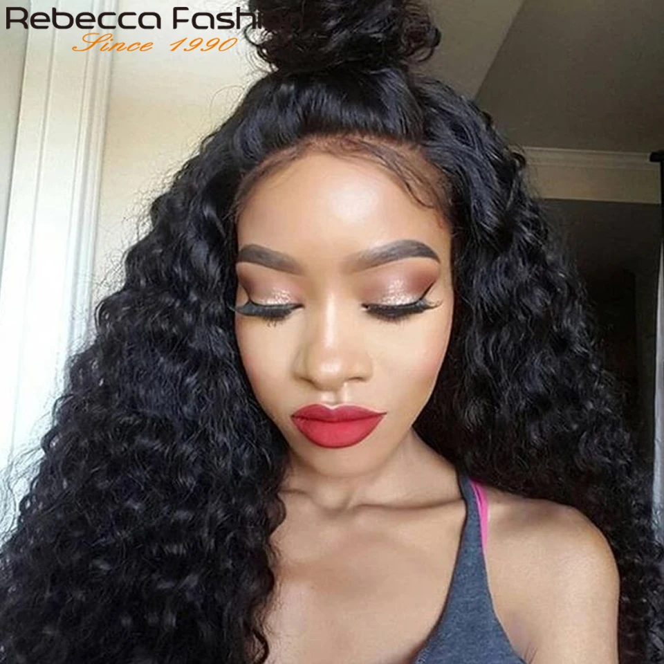 Rebecca Malaysian Deep Wave Bundles with Closure 3 Bundles Deep Wave with Closure Remy Human Hair Weaves with Lace Closure 30"
Rebecca Malaysian Deep Wave Bundles with Closure 3 Bundles Deep Wave with Closure Remy Human Hair Weaves with Lace Closure 30"