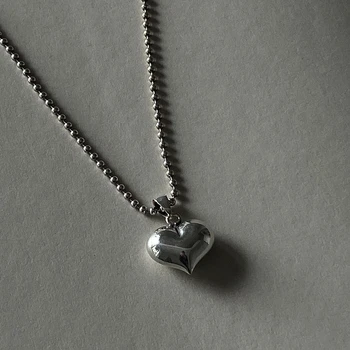 Silvology 925 Sterling Silver Heart Long Pendant Necklace Glossy Heart Round Bead Chain Elegant Womens Necklace Party Jewelry 
Silvology 925 Sterling Silver Heart Long Pendant Necklace Glossy Heart Round Bead Chain Elegant Womens Necklace Party Jewelry