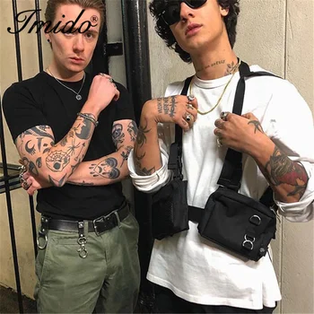 Fashion Hip Hop Streetwear Men Tactical Chest Rig Multi-pockets Waistcoat Chest Bag Vest Functional Waist Packs Bag Kanye West
Fashion Hip Hop Streetwear Men Tactical Chest Rig Multi-pockets Waistcoat Chest Bag Vest Functional Waist Packs Bag Kanye West