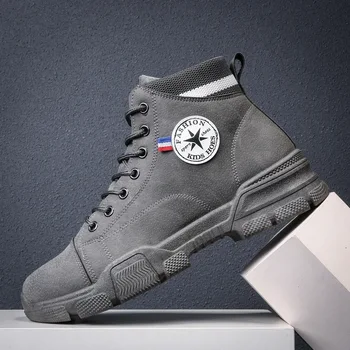 2020 new male Martin boots high-top retro tooling boots fashion casual boots British style personality thick-soled men's shoes 
2020 new male Martin boots high-top retro tooling boots fashion casual boots British style personality thick-soled men's shoes