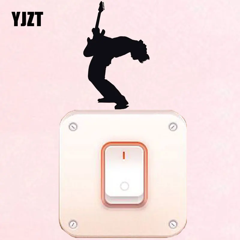 YJZT GUITAR PLAYER Home Decor Wall Decal Accessories Vinyl Switch Sticker S18-0106 | Дом и сад