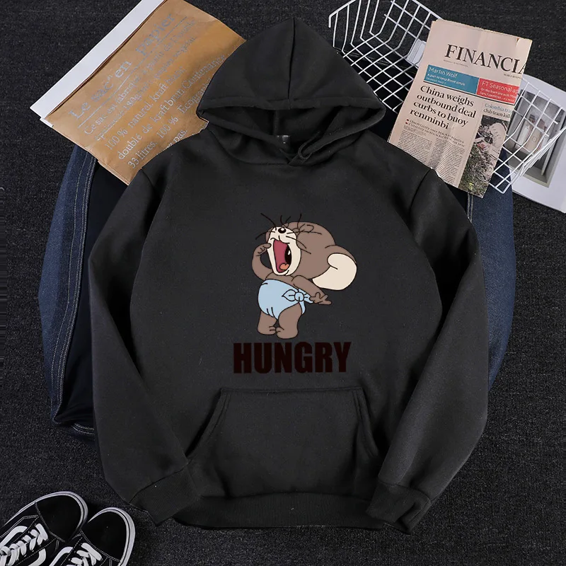 Winter Harajuku Cute Mouse Cartoon Print Hoodies Jerry Simple Unisex Sweatshirt Loose White All-Match Hip Hop Cool Streetwear
Winter Harajuku Cute Mouse Cartoon Print Hoodies Jerry Simple Unisex Sweatshirt Loose White All-Match Hip Hop Cool Streetwear