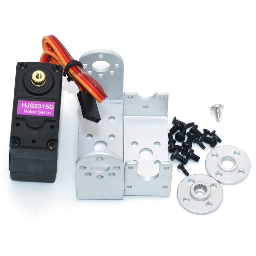 Hot RC S3315D Servo,HJ S3315D 15KG Metal Brushed Servo 180 Degree Rotating with Long and Short Straight U Mouting
Hot RC S3315D Servo,HJ S3315D 15KG Metal Brushed Servo 180 Degree Rotating with Long and Short Straight U Mouting