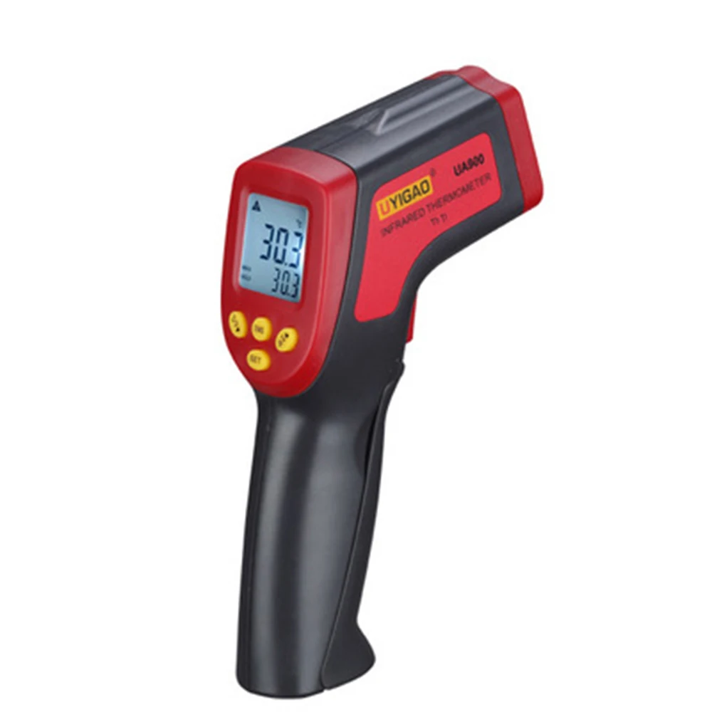 New 50~950C Digital Infrared IR Thermometer 12:1 Handheld Temperature Tester Pyrometer with Backlight Adjustable Emissivity
New 50~950C Digital Infrared IR Thermometer 12:1 Handheld Temperature Tester Pyrometer with Backlight Adjustable Emissivity