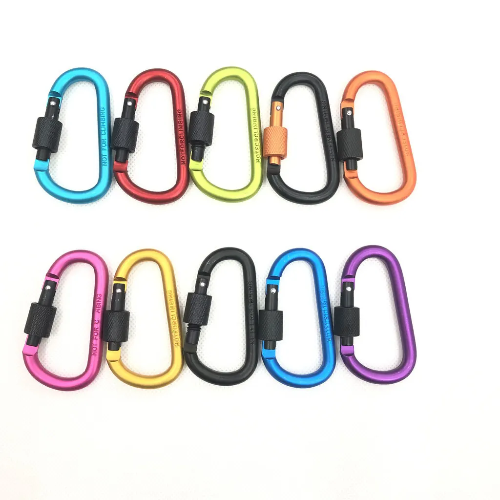 High Quality Bold 8CM with Lock D Type Carabiner Quick Hanging Nut Buckle Camping Hanging Buckle Aluminum Backpack Buckle
High Quality Bold 8CM with Lock D Type Carabiner Quick Hanging Nut Buckle Camping Hanging Buckle Aluminum Backpack Buckle