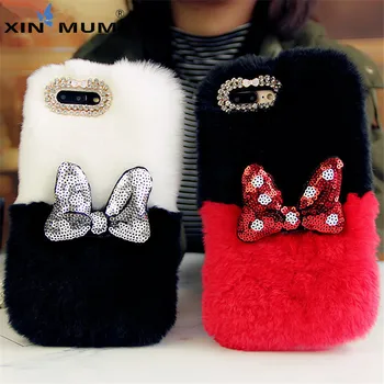 Cute Bowknot Rabbit Fur Phone Case For Samsung S20 Ultra Plus S7 S8 S9 S10 S11 Plus Lite Fluffy Warm Cover For Samsung Note10 
Cute Bowknot Rabbit Fur Phone Case For Samsung S20 Ultra Plus S7 S8 S9 S10 S11 Plus Lite Fluffy Warm Cover For Samsung Note10