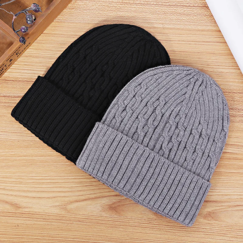 

Korean-style Dome Autumn And Winter Knitted Wool Cap Children di zhu mao Fashion Yuppie Closed-toe Sailor Rogue Skullcap Men's