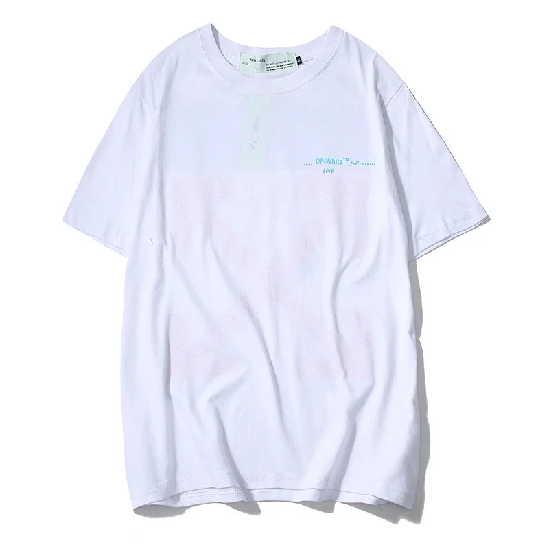 19 New Style Gradient Rendering Popular Brand Arrowhead off Rainbow Gradient Arrowhead White Short Sleeve T-shirt Men And Women
19 New Style Gradient Rendering Popular Brand Arrowhead off Rainbow Gradient Arrowhead White Short Sleeve T-shirt Men And Women