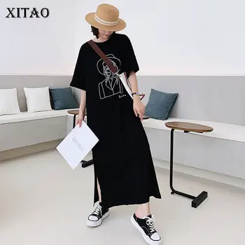XITAO Plus Size Character Pattern Dress Women Clothes 2020 Summer New Fashion Loose Pullover Short Sleeve Elegant Dress DZL1018
XITAO Plus Size Character Pattern Dress Women Clothes 2020 Summer New Fashion Loose Pullover Short Sleeve Elegant Dress DZL1018