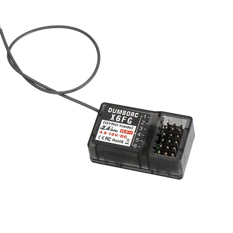 DUMBORC X6F X6FG waterproof FHSS 2.4G 6-Channel Radio Control System Receiver for domborc RC X6 Transmitter RC Car boat
DUMBORC X6F X6FG waterproof FHSS 2.4G 6-Channel Radio Control System Receiver for domborc RC X6 Transmitter RC Car boat