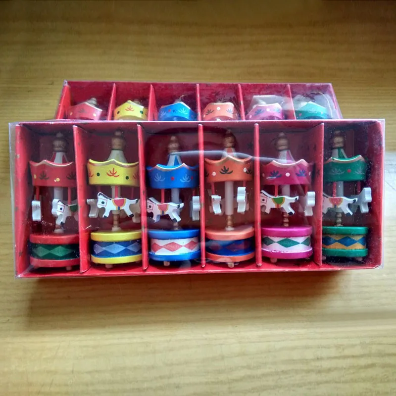 6 Pcs/Set Christmas Ornaments Cute Carrousel Merry-go-round Wood Craft DIY Home Desktop Decoration For Kids Toys Gifts AIA99
6 Pcs/Set Christmas Ornaments Cute Carrousel Merry-go-round Wood Craft DIY Home Desktop Decoration For Kids Toys Gifts AIA99