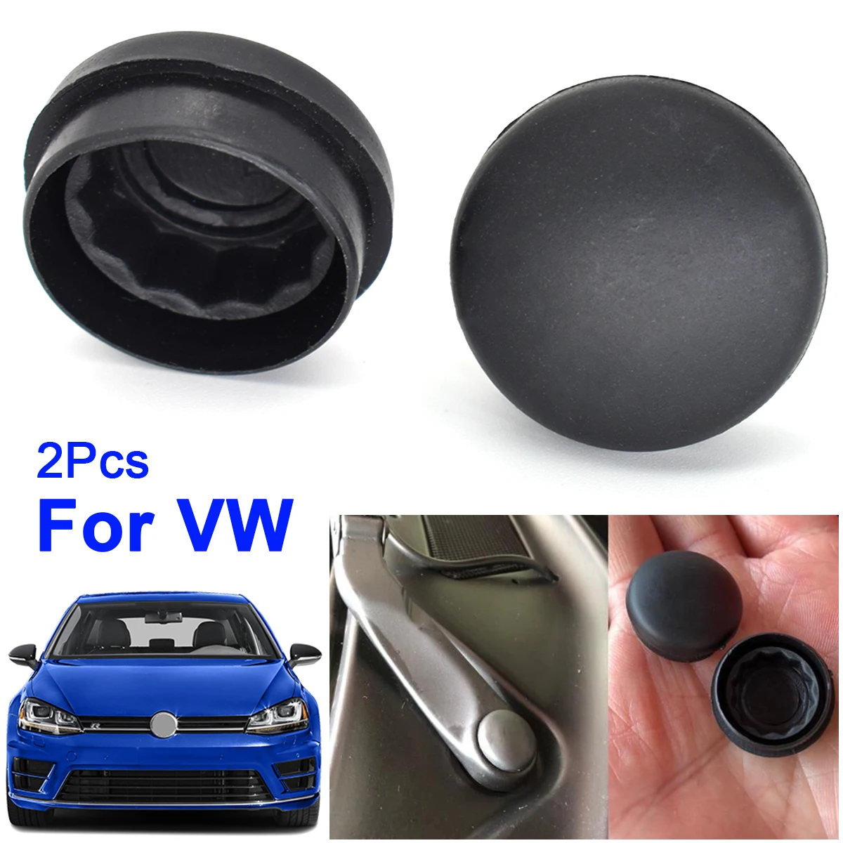 

2Pcs Car Front Windscreen Wiper Arm Nut Cap Bolt Cover For VW Passat B5 B6 B7 Golf MK4 MK5 MK6 MK7 Polo Jetta Tiguan CC T4 T5 T6