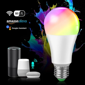 15W Smart LED Light Bulb E27 B22 RGB Wifi Bulb Work with Google Home Amazon Alexa RGB White Wifi Smart LED Lamp Dimmable 85-265V
15W Smart LED Light Bulb E27 B22 RGB Wifi Bulb Work with Google Home Amazon Alexa RGB White Wifi Smart LED Lamp Dimmable 85-265V