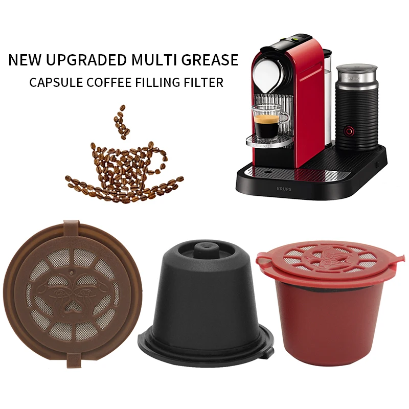 2/3/6pcs Reusable Compatible with Capsule for Coffee machine Refillable 2020 New Baskect Filter #6
2/3/6pcs Reusable Compatible with Capsule for Coffee machine Refillable 2020 New Baskect Filter #6