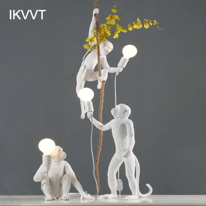 Novelty Pendant Lights Resin Monkey Lamp LOFT Hanging Lamp Living Room Bedroom Restaurant Bar Kitchen Island Pendant Lighting
Novelty Pendant Lights Resin Monkey Lamp LOFT Hanging Lamp Living Room Bedroom Restaurant Bar Kitchen Island Pendant Lighting