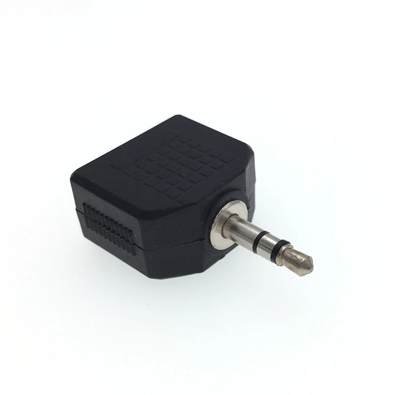 3.5mm Male to 2x3.5mm Female Stereo Convertor Adapter Connector For Headphone (1)