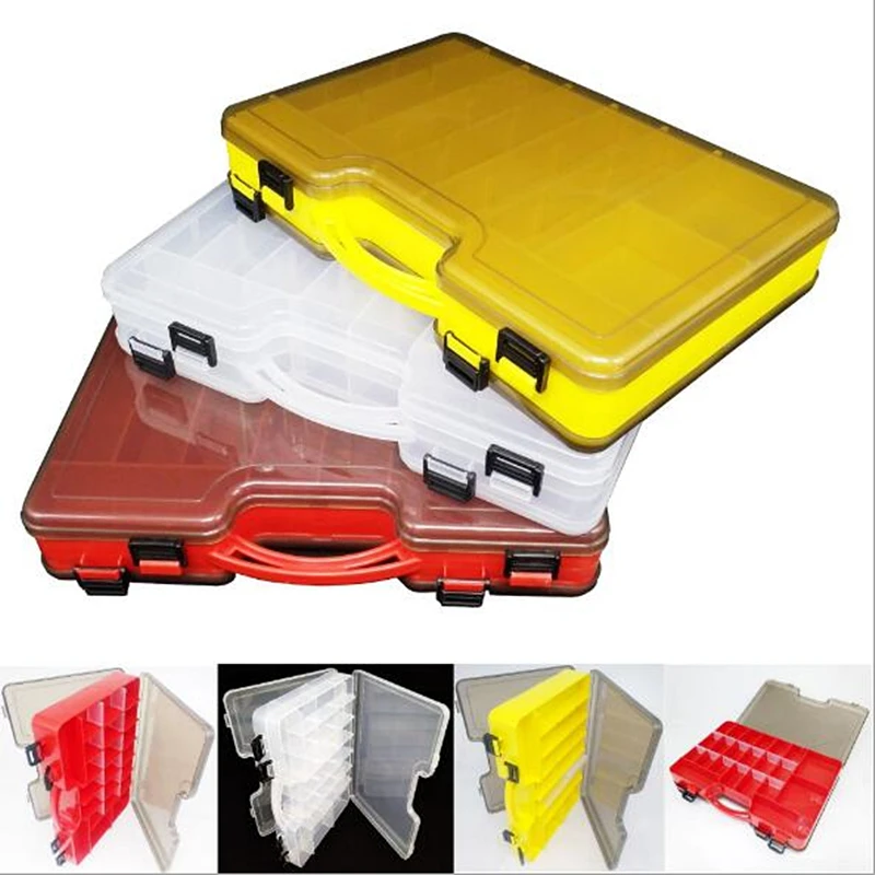 Double-sided carrying case Plastic large sea fishing suitcase Transparent color storage box toolbox with insert
Double-sided carrying case Plastic large sea fishing suitcase Transparent color storage box toolbox with insert