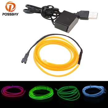 POSSBAY Car Styling 10 Colors 2Meter Flexible Neon Light Glow El Wire Cold Decorative Dash Board Door
POSSBAY Car Styling 10 Colors 2Meter Flexible Neon Light Glow El Wire Cold Decorative Dash Board Door