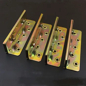 4pc Furniture bed connector Rail Bracket plating color zinc hardware accessories Concealed recessed furniture fittings
4pc Furniture bed connector Rail Bracket plating color zinc hardware accessories Concealed recessed furniture fittings